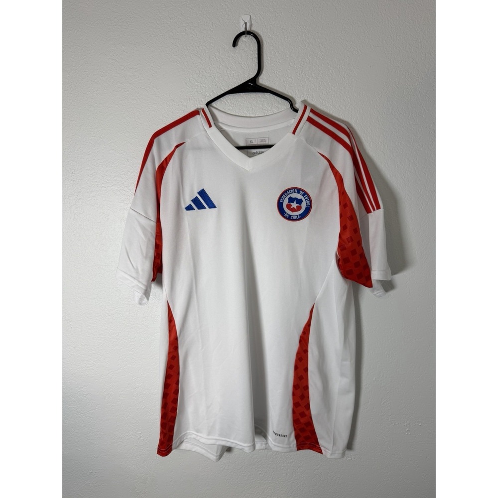 Adidas Authentic‎ Chile National Team 2024 IQ0674 White Away Jersey Men's Sz XL